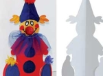 CLOWN IN CARTONE